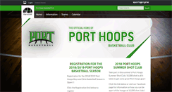 Desktop Screenshot of porthoops.com